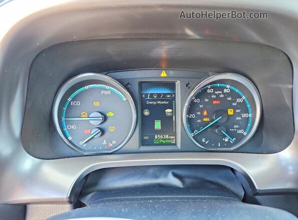 JTMJJREV4HD077016 2017 TOYOTA RAV4 Black Вид щитка приладів