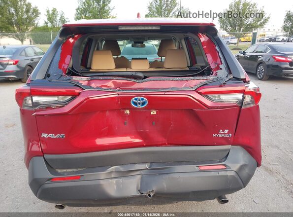 JTML6RFV1MD010960 2021 TOYOTA RAV4 HYBRID Red Դիմացի տեսք