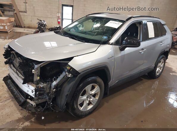 JTMLWRFV1KD030946 2019 TOYOTA RAV4 HYBRID Серебряный Передняя левая четверть