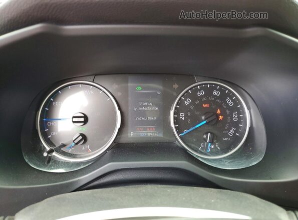 JTMLWRFV2MD559535 2021 TOYOTA RAV4 Красный Вид щитка приборов