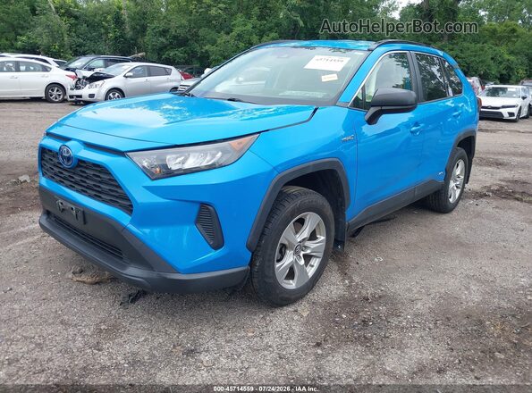 JTMLWRFV5KD003023 2019 TOYOTA RAV4 HYBRID Blue Vista tres cuartos delantera izquierda