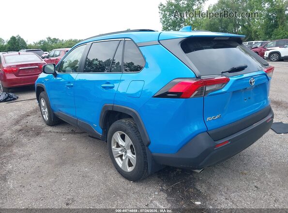 JTMLWRFV5KD003023 2019 TOYOTA RAV4 HYBRID Blue Trasero izquierdo