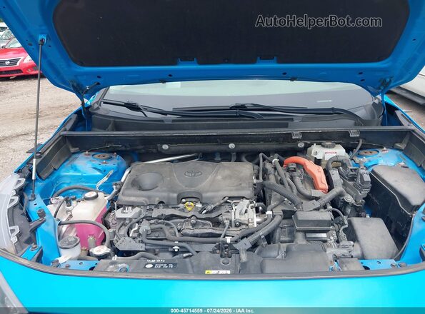 JTMLWRFV5KD003023 2019 TOYOTA RAV4 HYBRID Blue Vista trasera