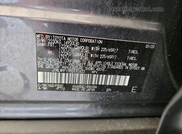 JTMLWRFV9PD171433 2023 TOYOTA RAV4 Gray Вид підкапотного простору