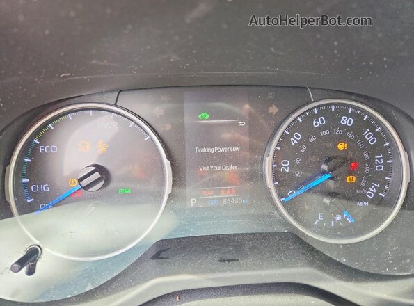 JTMMWRFV3KD031486 2019 TOYOTA RAV4 Black Սարքավորումների վահանակի տեսք