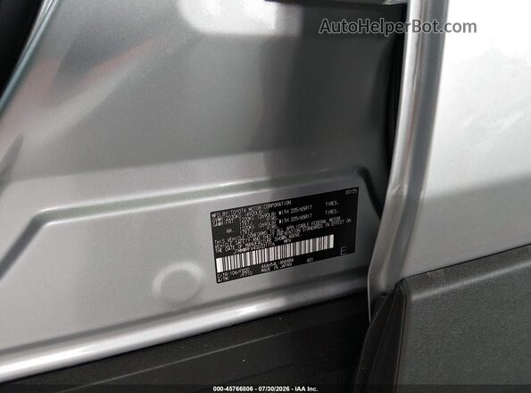 JTMMWRFV4SD331716 2025 TOYOTA RAV4 HYBRID Silver Շարժիչի բաժամունքի տեսք