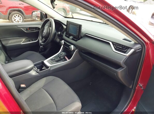 JTMMWRFV8KD034920 2019 TOYOTA RAV4 HYBRID Burgundy წინა სალონის ხედი
