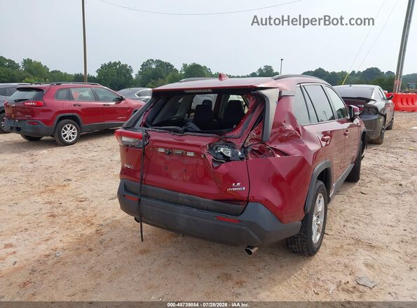 JTMMWRFV8KD034920 2019 TOYOTA RAV4 HYBRID Burgundy წინა ხედი