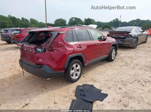 JTMMWRFV8KD034920 2019 TOYOTA RAV4 HYBRID Burgundy უკანა მარჯვენა
