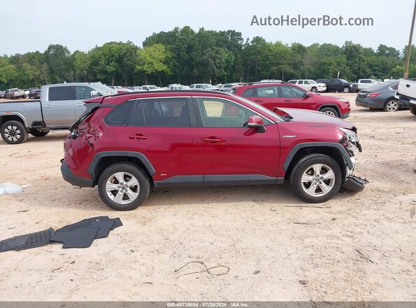 JTMMWRFV8KD034920 2019 TOYOTA RAV4 HYBRID Burgundy უკანა სალონის ხედი