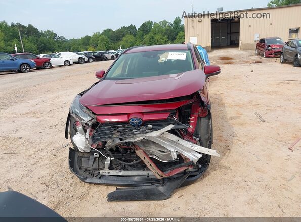JTMMWRFV8KD034920 2019 TOYOTA RAV4 HYBRID Burgundy ხელსაწყოთა პანელის ხედი