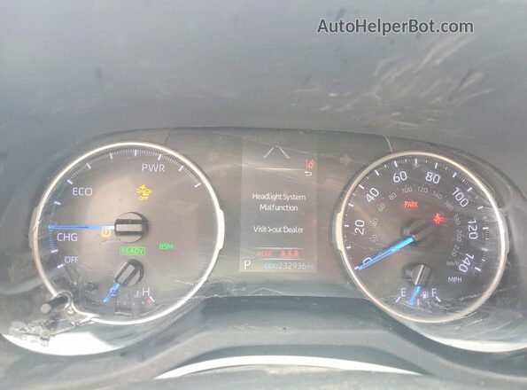 JTMMWRFVXKD015530 2019 TOYOTA RAV4 Серый Вид щитка приборов