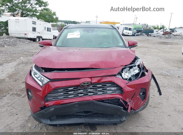 JTMN1RFV3LD530163 2020 TOYOTA RAV4 Burgundy ხელსაწყოთა პანელის ხედი