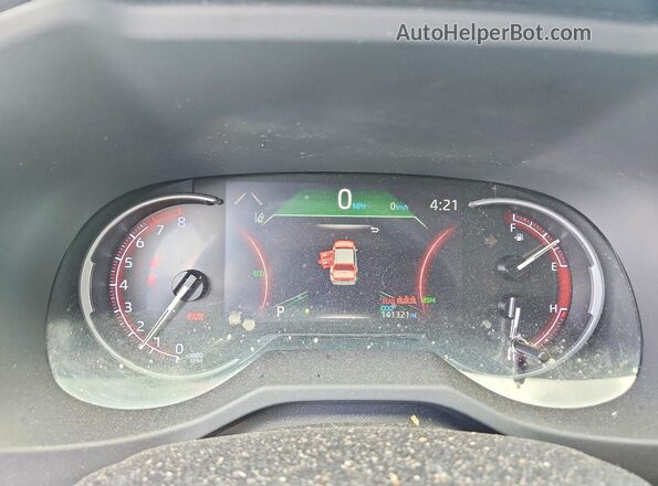 JTMN1RFV4KD519168 2019 TOYOTA RAV4 White Вид щитка приладів