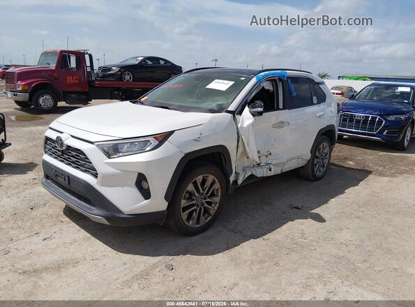 JTMN1RFV7KD517527 2019 TOYOTA RAV4 White წინა მარცხენა ხედი სამი მეოთხედიდან