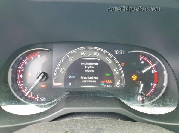 JTMN1RFVXKD501449 2019 TOYOTA RAV4 Black Вид щитка приладів