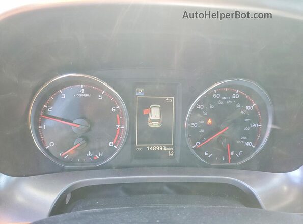 JTMNFREV8JD122578 2018 TOYOTA RAV4 Gray Vista del cuadro de instrumentos