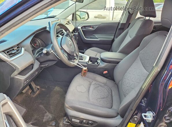 JTMP1RFV0KD006220 2019 TOYOTA RAV4 Синий Вид салона спереди
