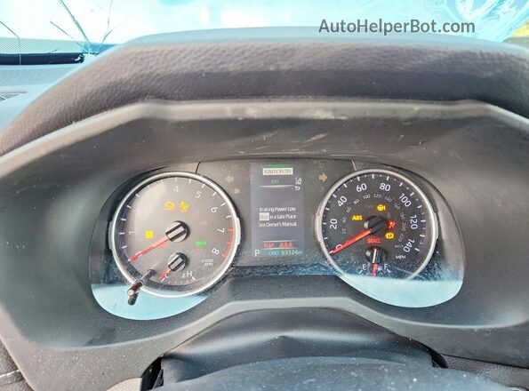 JTMP1RFV0KD006220 2019 TOYOTA RAV4 Синий Вид щитка приборов