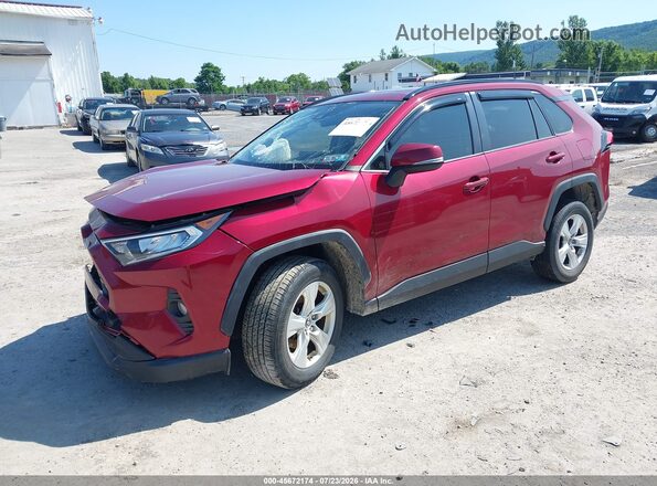 JTMP1RFV1KD027870 2019 TOYOTA RAV4 Red Vista tres cuartos delantera izquierda