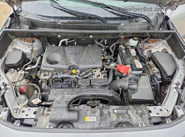 JTMP1RFV1LD527691 2020 TOYOTA RAV4 Silver ძრავის განყოფილების ხედი
