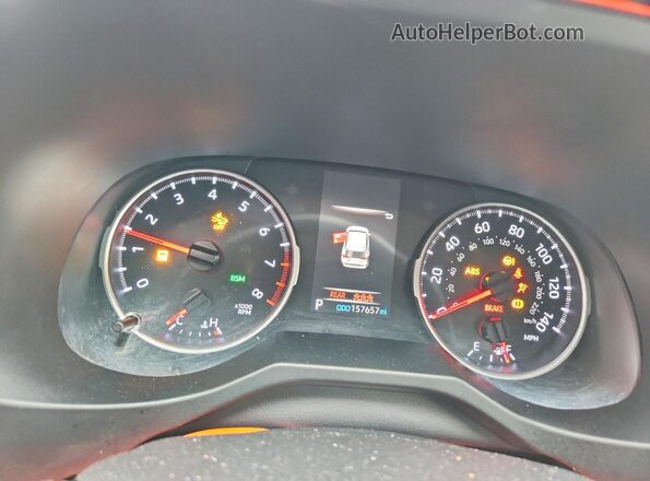 JTMP1RFV1LD527691 2020 TOYOTA RAV4 Silver ხელსაწყოთა პანელის ხედი