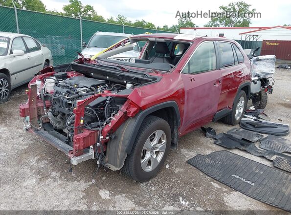 JTMP1RFV2KD515726 2019 TOYOTA RAV4 Красный Передняя левая четверть