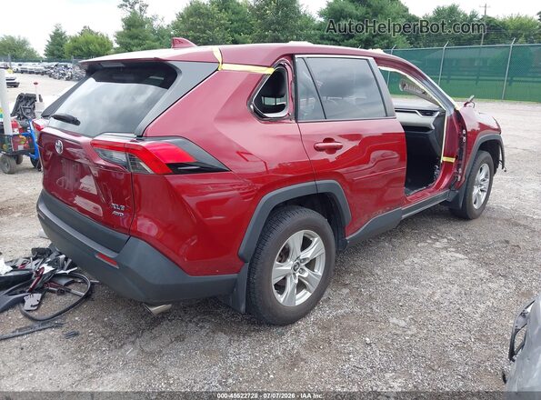 JTMP1RFV2KD515726 2019 TOYOTA RAV4 Красный Задняя правая четверть