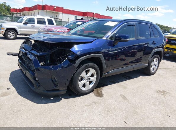 JTMP1RFV2KJ023943 2019 TOYOTA RAV4 Blue Przód lewy