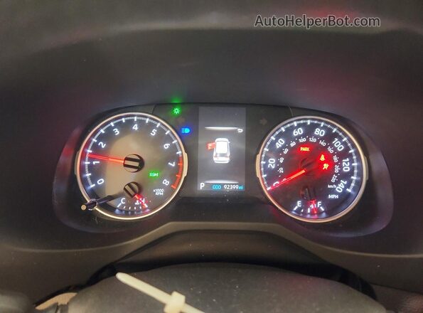 JTMP1RFV2LD525612 2020 TOYOTA RAV4 Blue Instrument cluster view