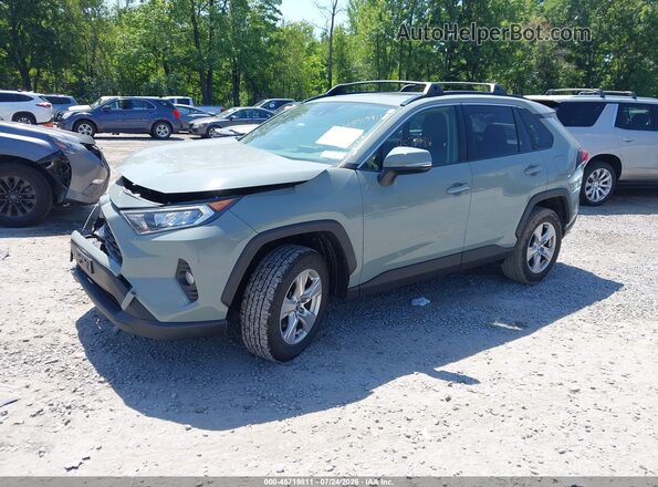 JTMP1RFV4MD069405 2021 TOYOTA RAV4 Green Front left