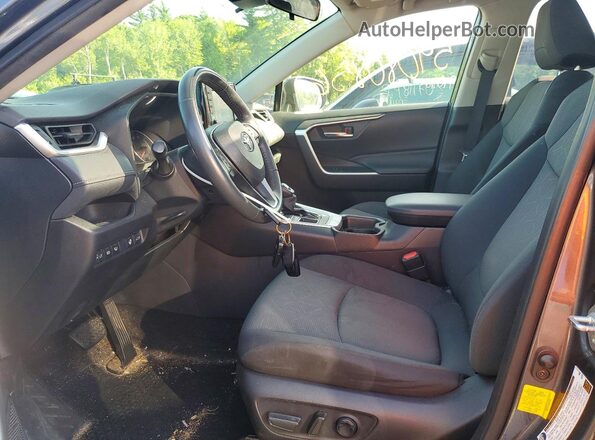 JTMP1RFV5KD021098 2019 TOYOTA RAV4 Gray Widok wnętrza z przodu