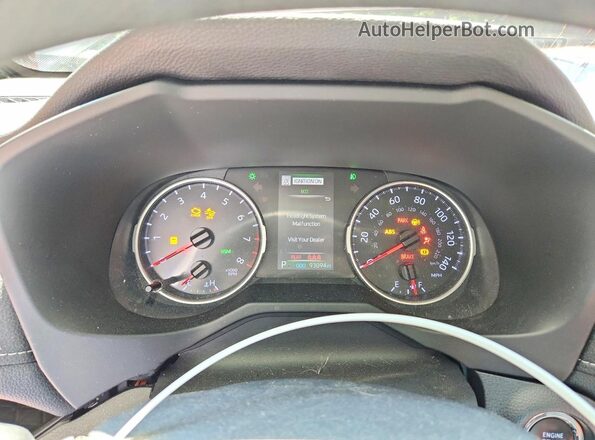 JTMP1RFV6KD012717 2019 TOYOTA RAV4 Silver Instrument cluster view