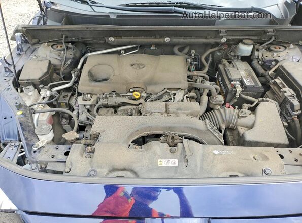 JTMP1RFV6KD013981 2019 TOYOTA RAV4 Blue Vista del compartimento del motor