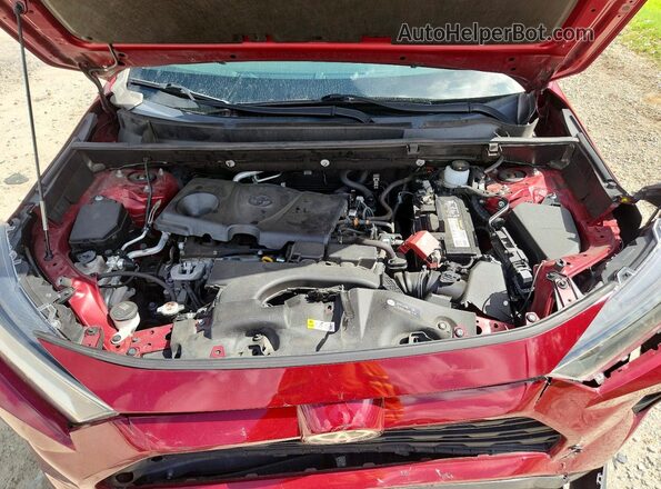 JTMP1RFVXLJ037414 2020 TOYOTA RAV4 Burgundy ძრავის განყოფილების ხედი