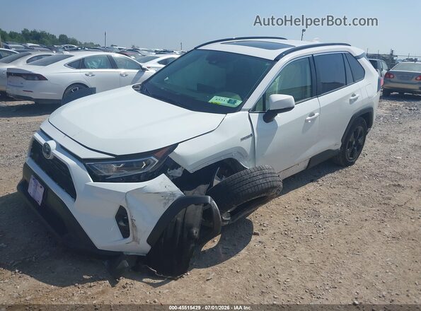 JTMR6RFV9MD509967 2021 TOYOTA RAV4 HYBRID White Передня ліва чверть