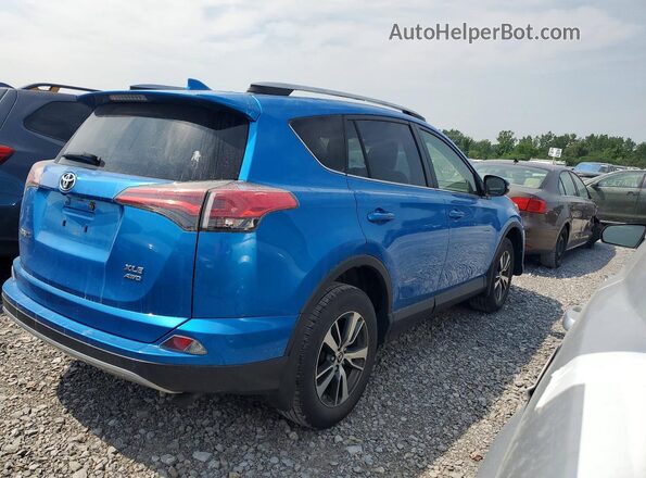 JTMRFREV2JJ720197 2018 TOYOTA RAV4 Blue Tył prawy