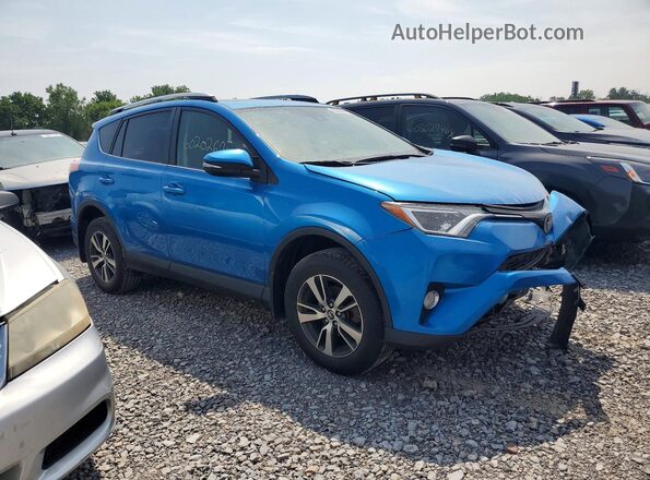 JTMRFREV2JJ720197 2018 TOYOTA RAV4 Blue Przód prawy