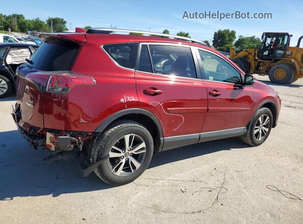 JTMRFREV3JD249790 2018 TOYOTA RAV4 Red უკანა მარჯვენა