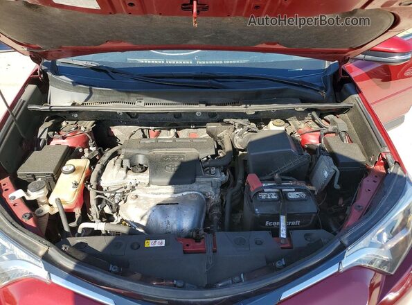 JTMRFREV3JD249790 2018 TOYOTA RAV4 Red ძრავის განყოფილების ხედი