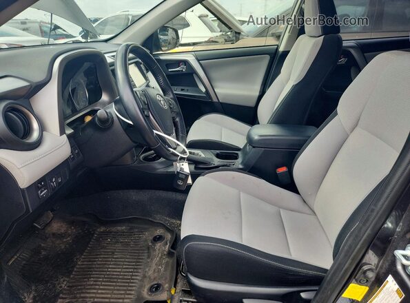 JTMRFREV4GJ071012 2016 TOYOTA RAV4 Gray Widok wnętrza z przodu