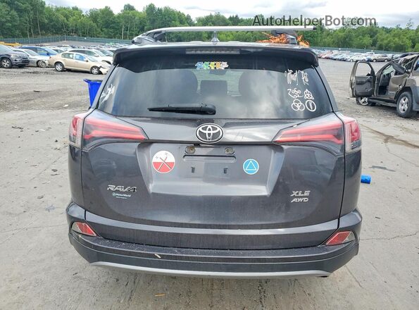 JTMRFREV4JJ176432 2018 TOYOTA RAV4 Black Вид ззаду