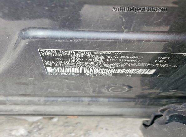 JTMRFREV4JJ176432 2018 TOYOTA RAV4 Black Вид наклейки з VIN-кодом