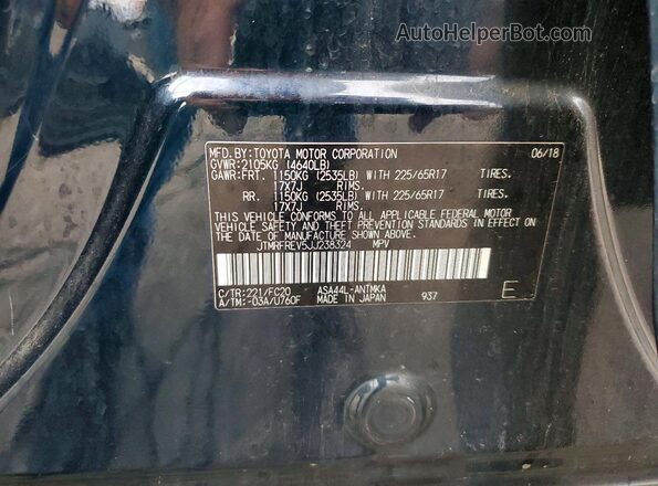 JTMRFREV5JJ238324 2018 TOYOTA RAV4 Blue Widok wnętrza 360 stopni