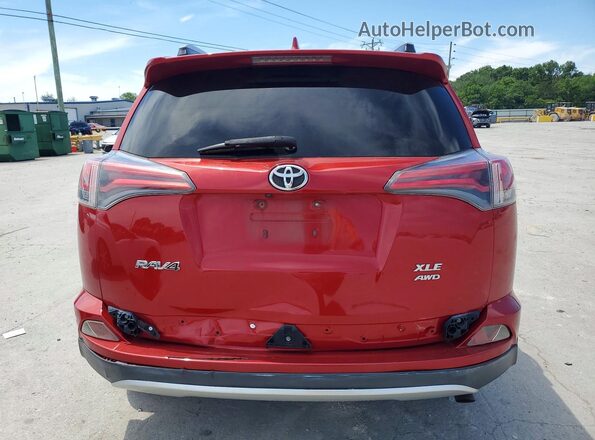 JTMRFREV6GJ056172 2016 TOYOTA RAV4 Red Widok z tyłu