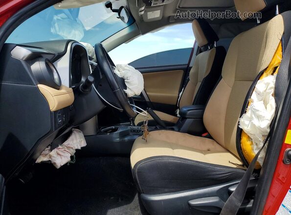 JTMRFREV6GJ056172 2016 TOYOTA RAV4 Red Widok wnętrza z przodu
