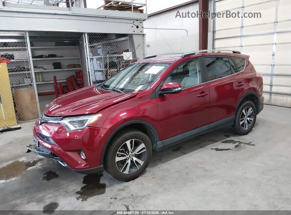 JTMRFREV6JD231736 2018 TOYOTA RAV4 Red Առջևի ձախ երեք քառորդ տեսարան