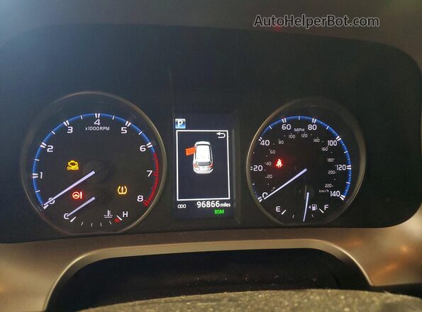 JTMRFREV7JD256807 2018 TOYOTA RAV4 Красный Вид щитка приборов