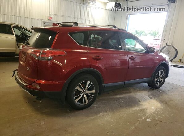 JTMRFREV7JD256807 2018 TOYOTA RAV4 Красный Задняя правая четверть