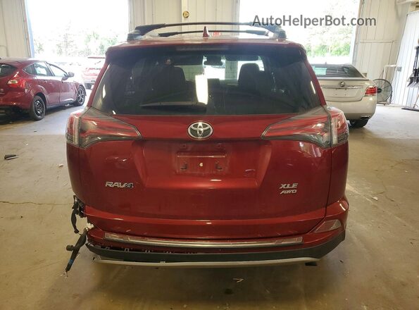JTMRFREV7JD256807 2018 TOYOTA RAV4 Красный Вид сзади